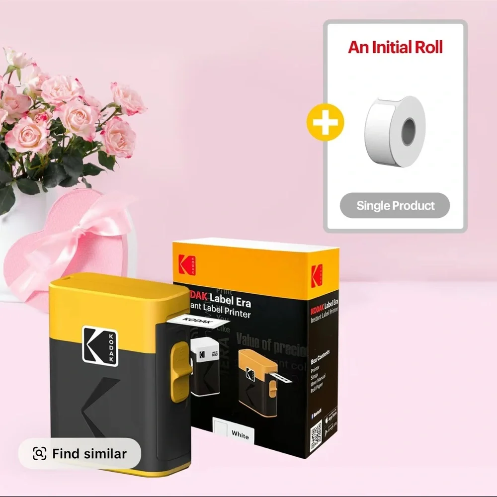 NEW Kodak Label Era Instant Printer in Black and white